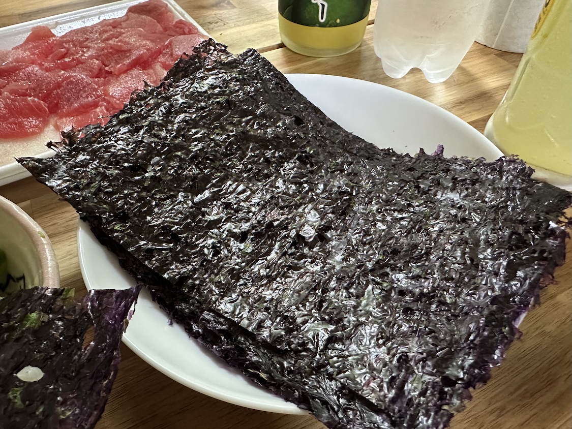 夏は手巻き寿司。韓国ドラマ