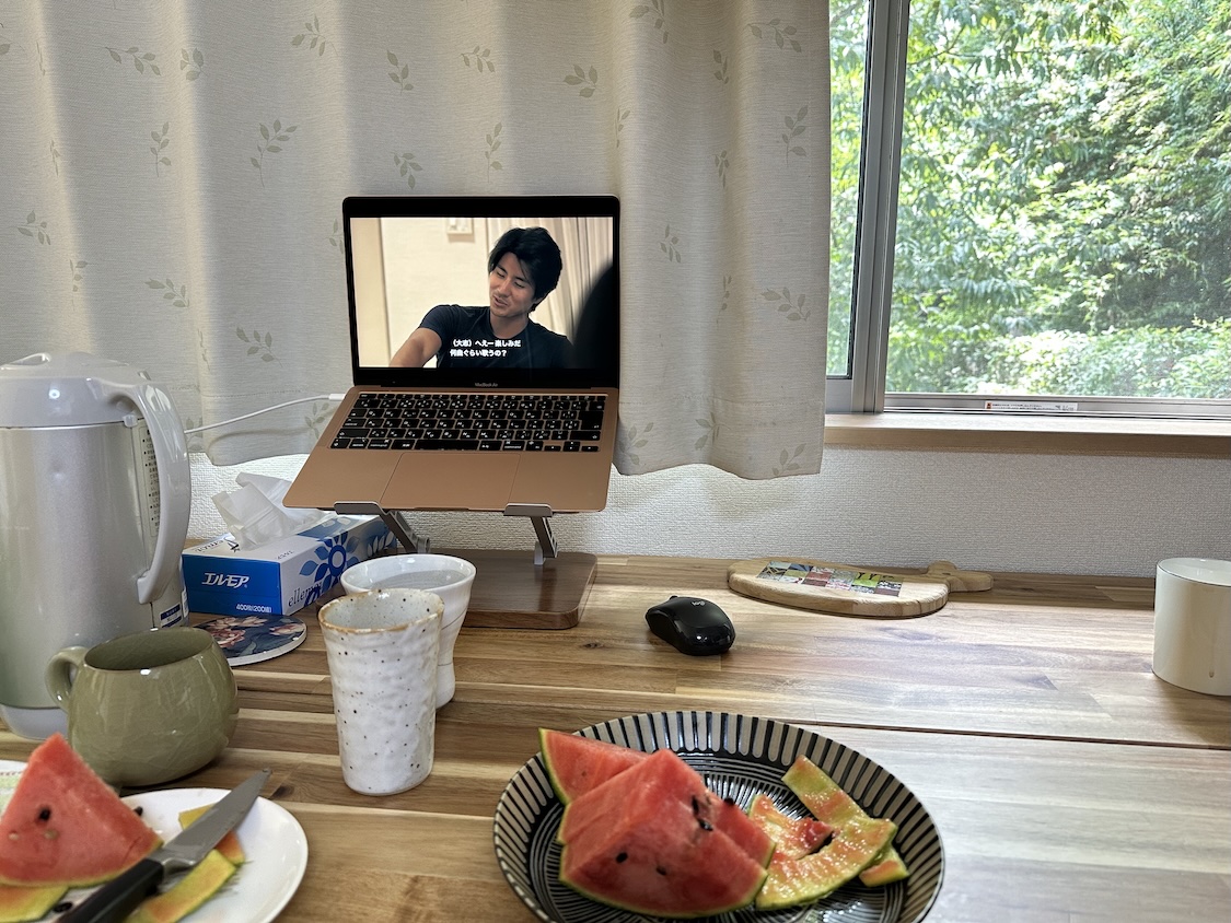 スイカとNetflixで見ているテラスハウス