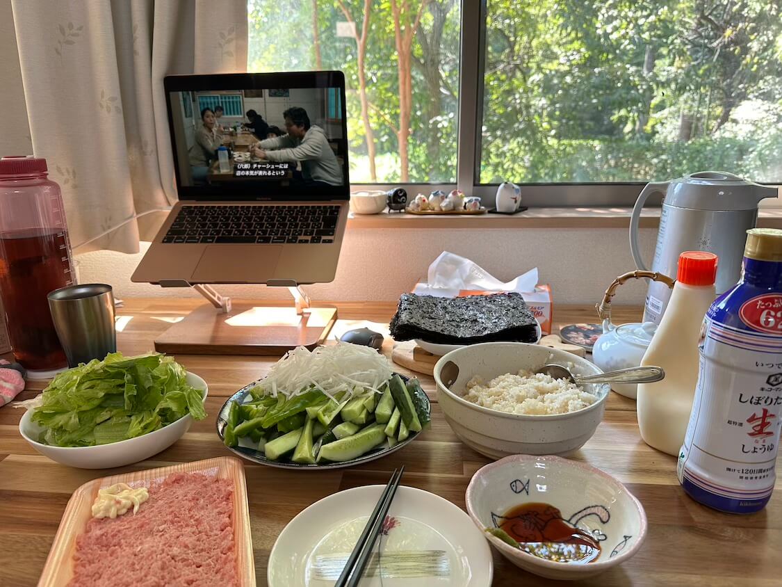 手巻き寿司とチャンジャと韓国ドラマ