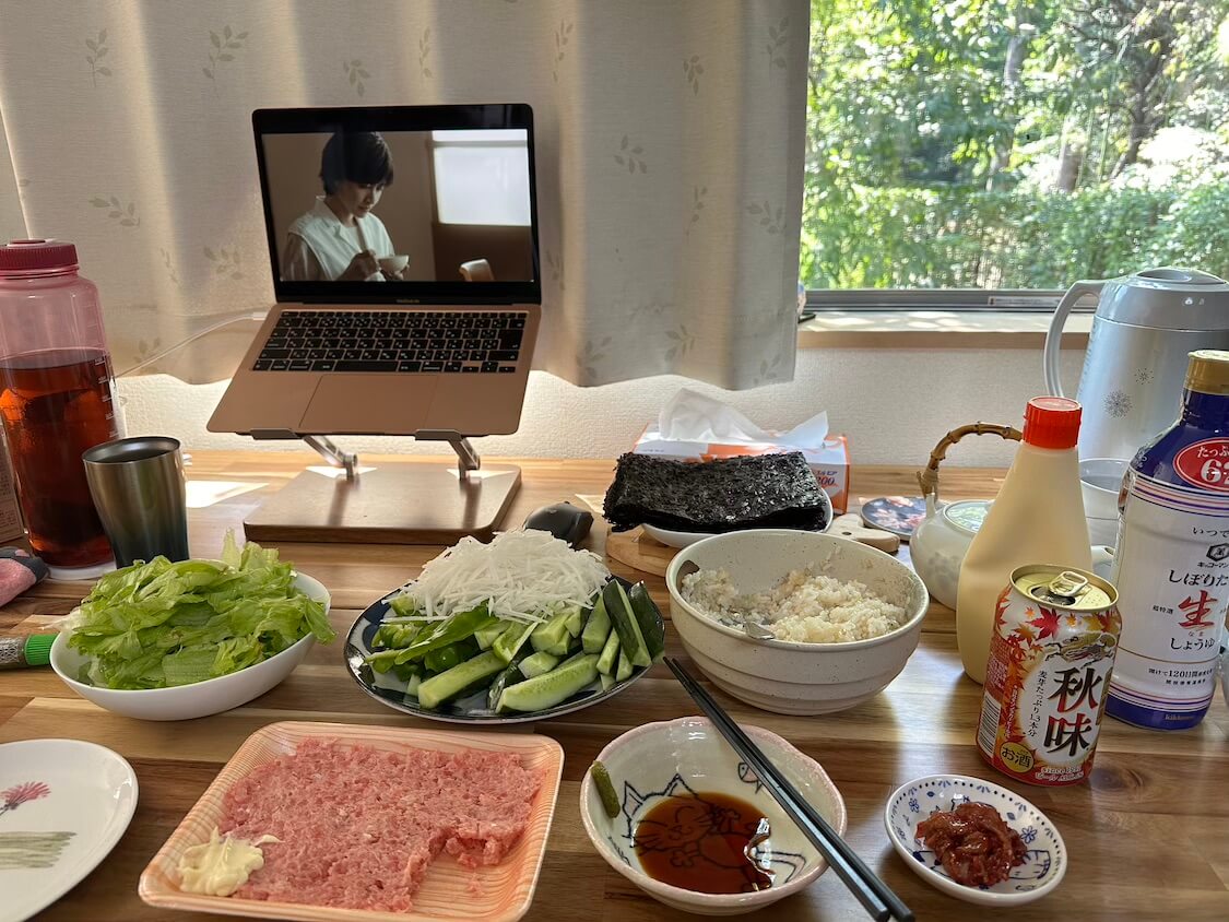 手巻き寿司とチャンジャと韓国ドラマ