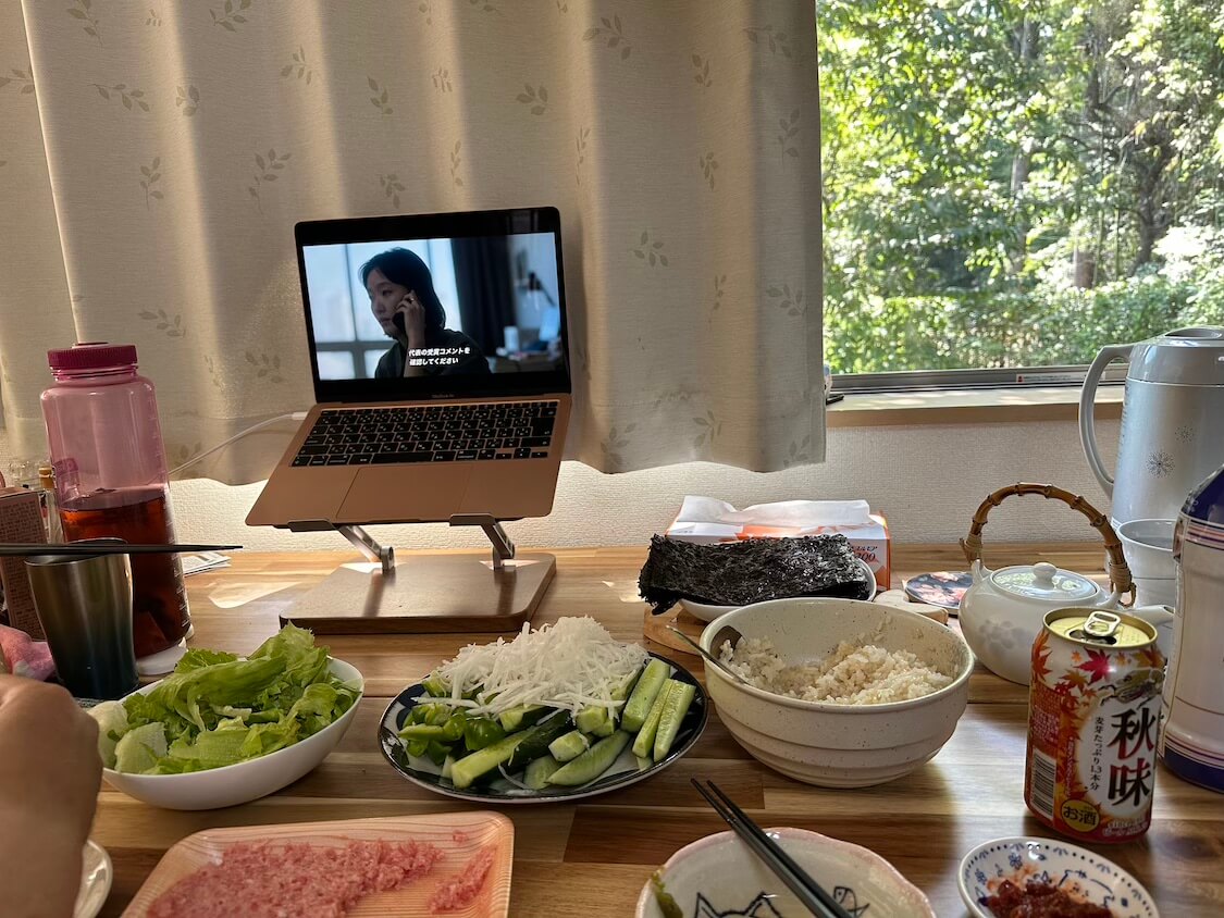 手巻き寿司とチャンジャと韓国ドラマ