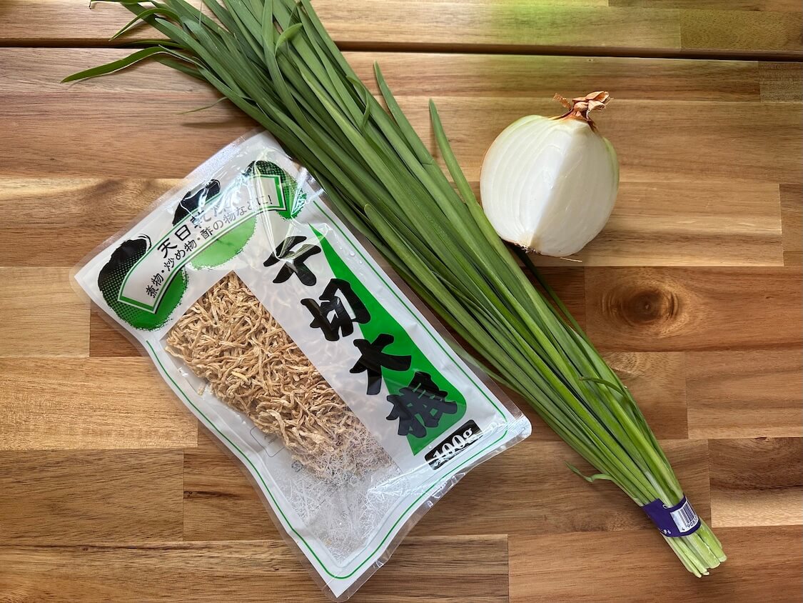 業務スーパーの切り干し大根でぽりぽり簡単キムチ、材料