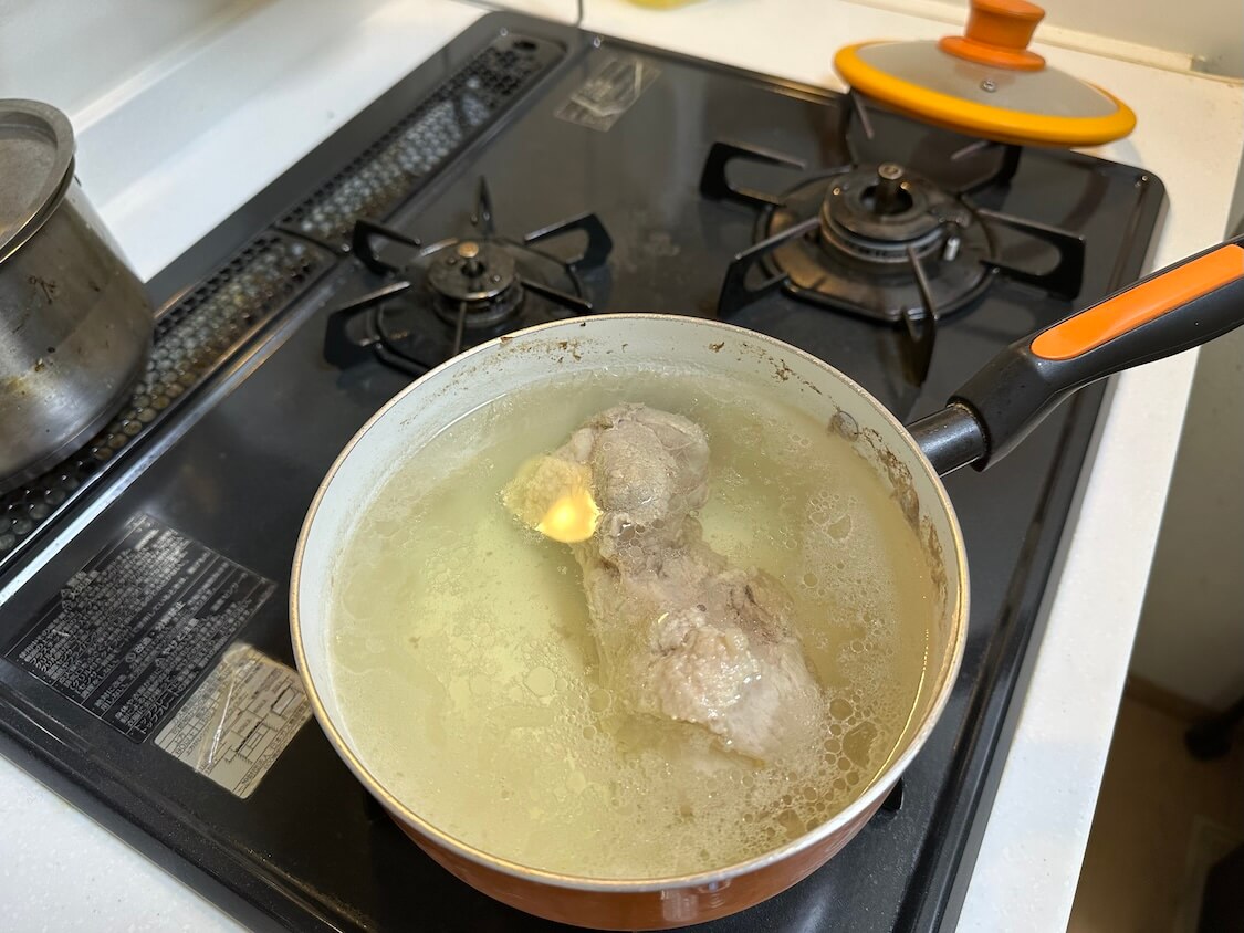 業務スーパーの切り干し大根でぽりぽり簡単キムチ。ポッサムの付け合せに