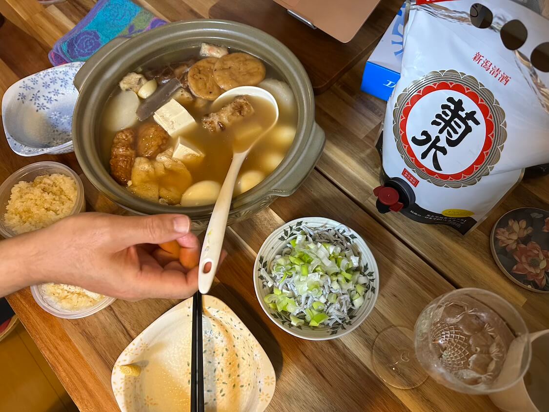 菊水1500mlとおでん