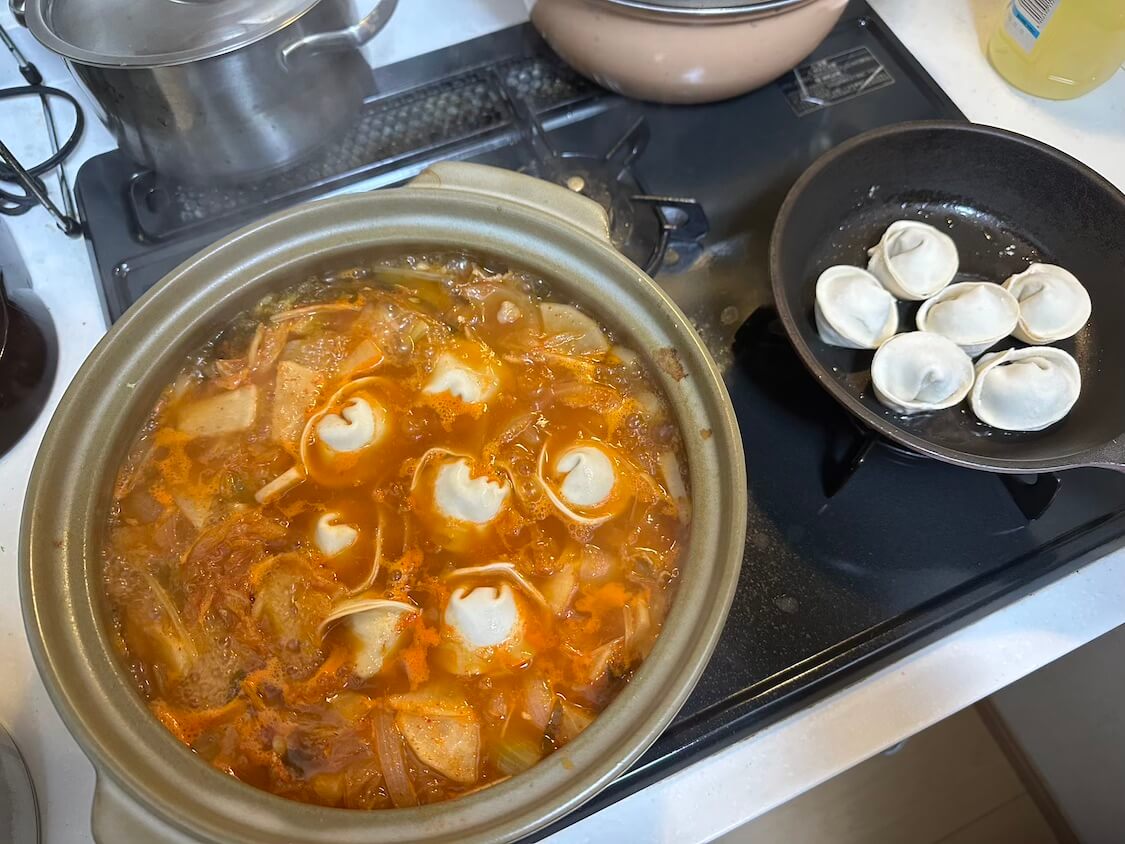 キムチ餃子鍋