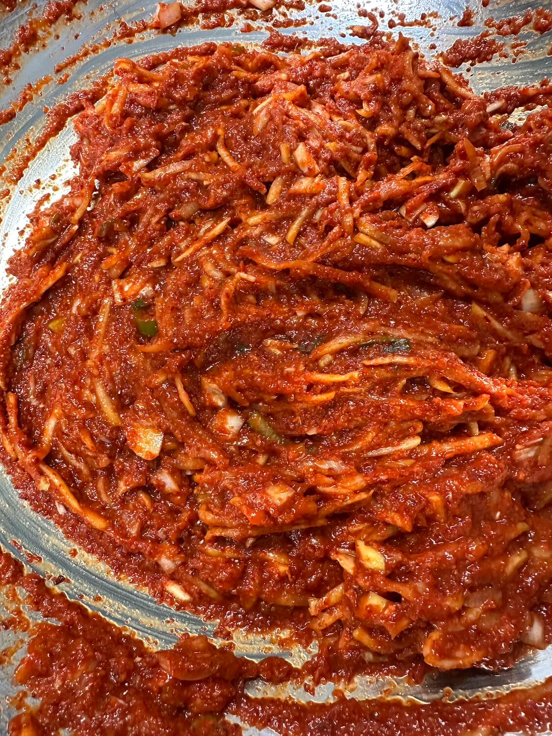 自家製白菜キムチの作り方。キムチの素