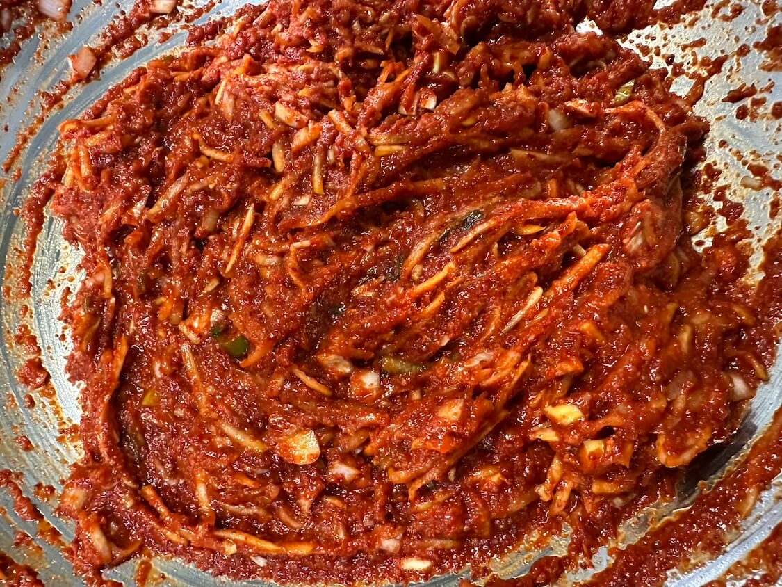 自家製白菜キムチの作り方。キムチの素