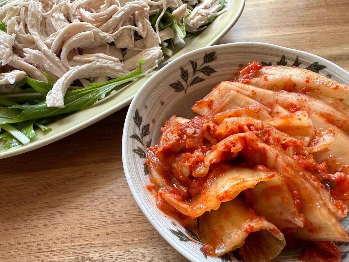 自家製白菜キムチの作り方。本格キムチによく合う料理