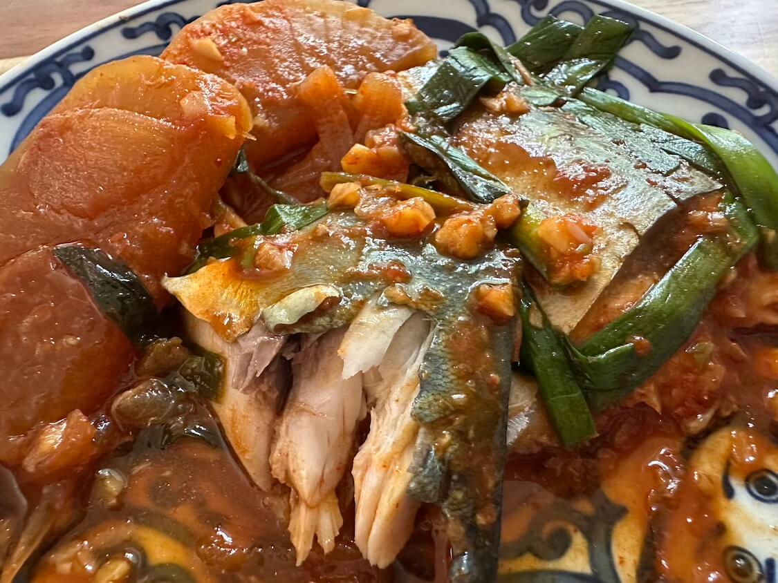 鯖と大根のピリ辛韓国式煮付けレシピ