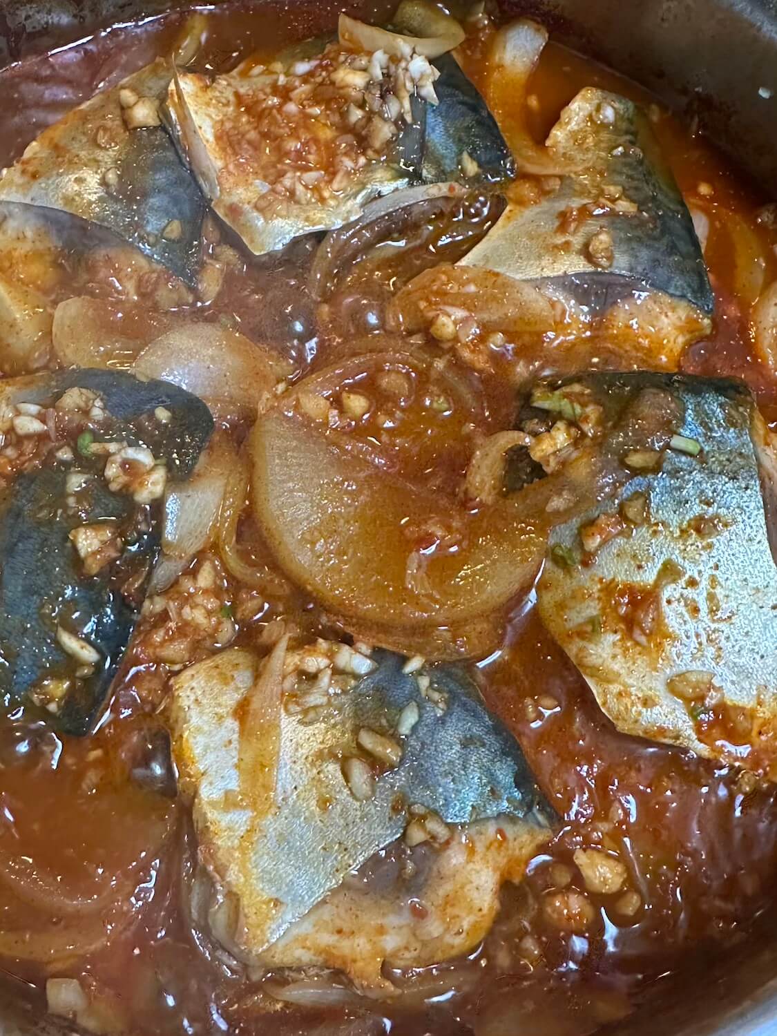 ご飯泥棒【サバにら大根】鯖のピリ辛韓国式煮付けレシピ