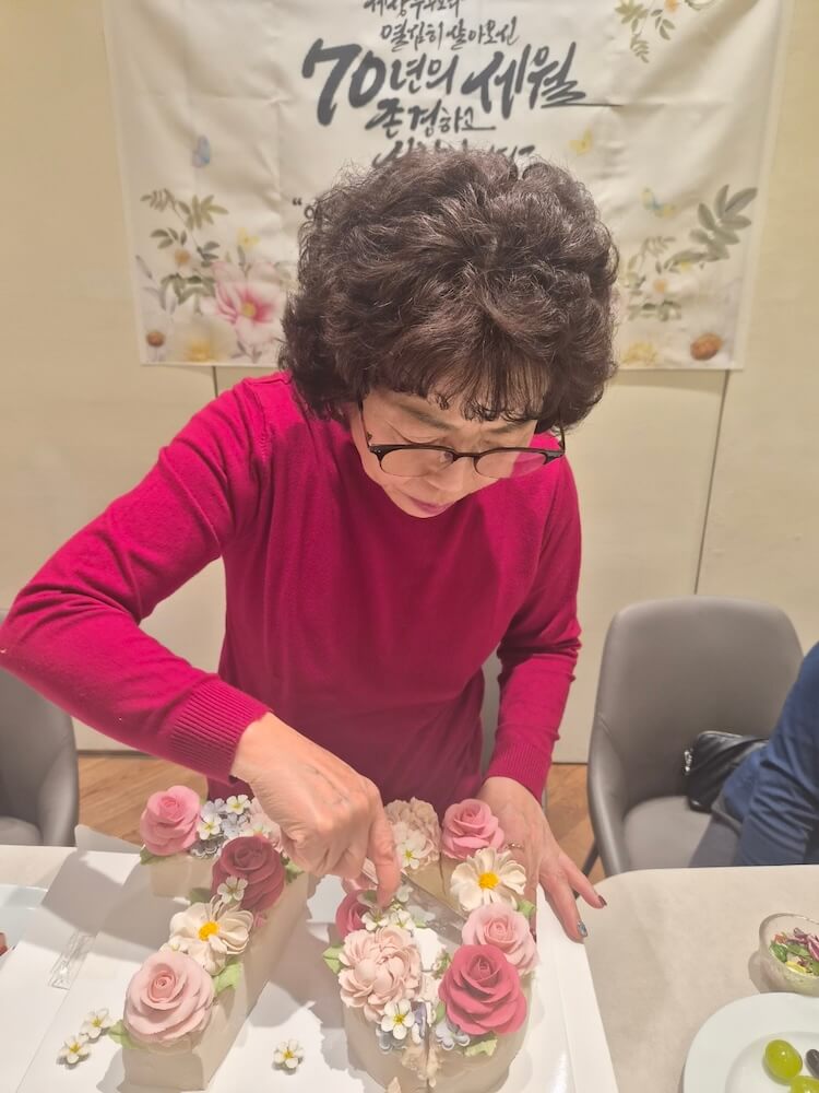 母の70歳のお誕生日