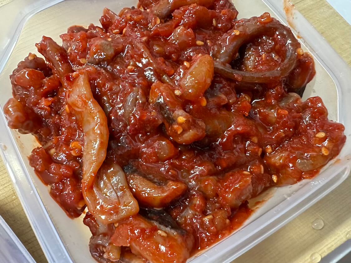 韓国式塩辛「チョッカル」ソウル旅行のお土産にも!行きつけの京東市場の人気店