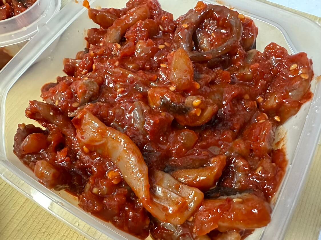 韓国式塩辛「チョッカル」ソウル旅行のお土産にも!行きつけの京東市場の人気店