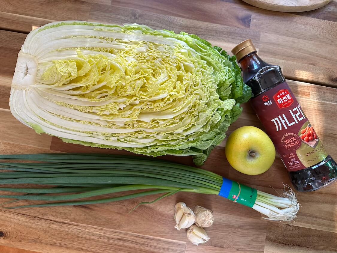 白菜1/2株でお手軽自家製キムチレシピ