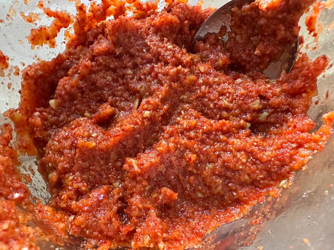 白菜1/2株でお手軽自家製キムチレシピ。辛くない味付け