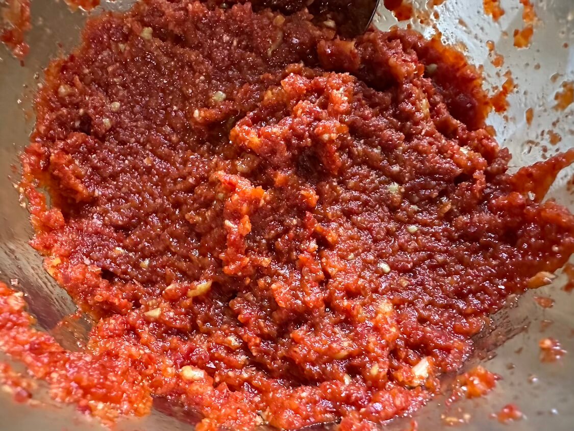 白菜1/2株でお手軽自家製キムチレシピ。辛くない味付け