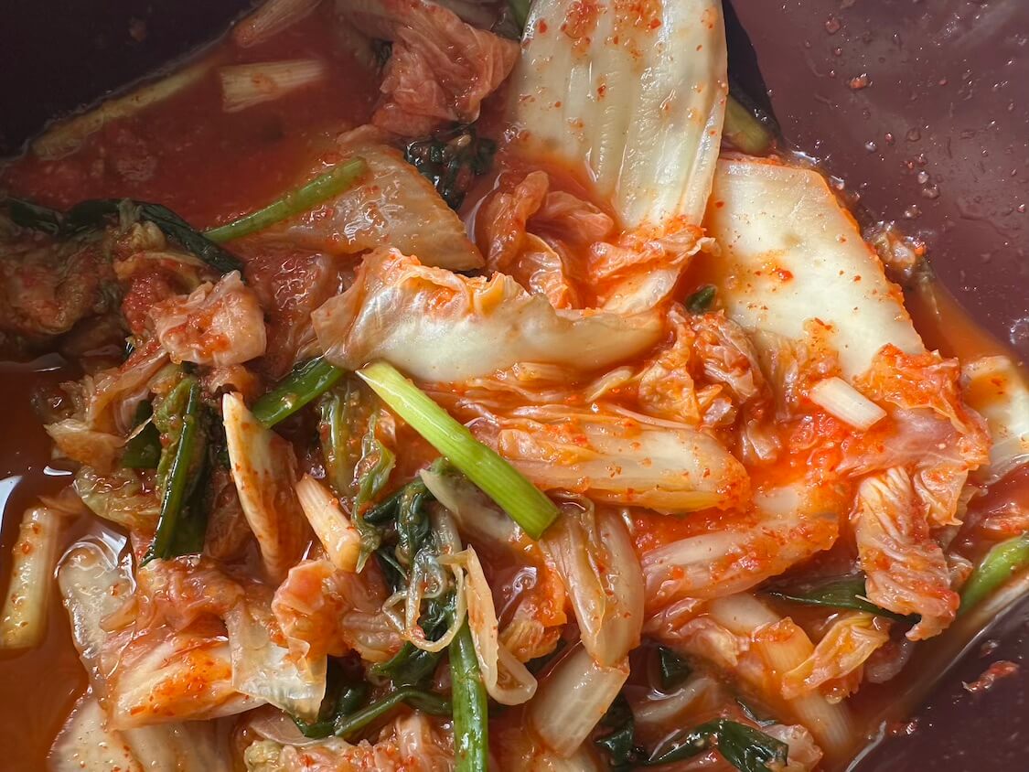 白菜1/2株でお手軽自家製キムチ。辛くなく、さっぱりと美味しい作り方