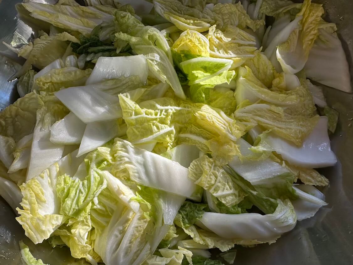 白菜1/2株でお手軽自家製キムチレシピ