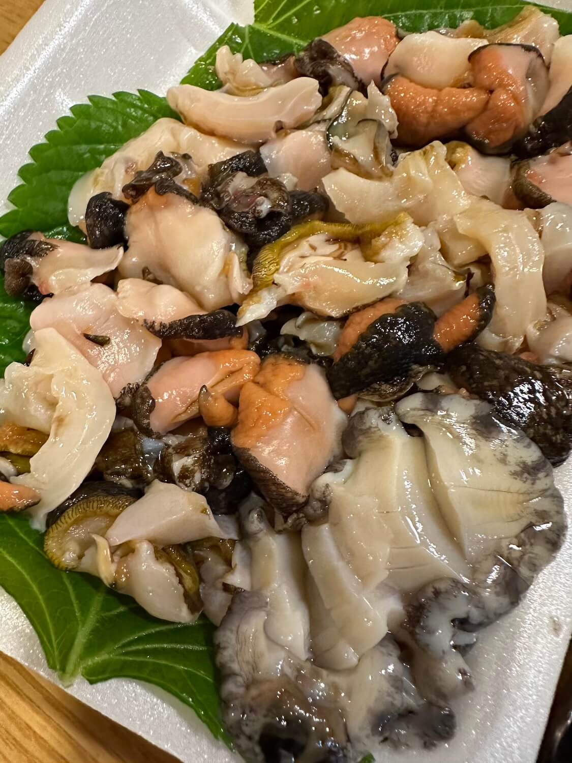 済州島でお刺身