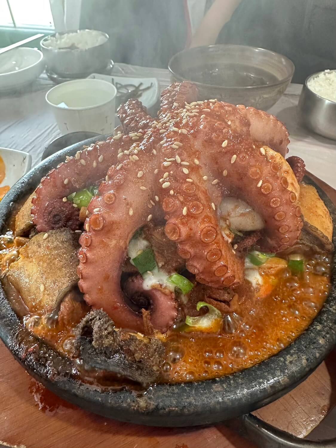 済州島でタコ料理