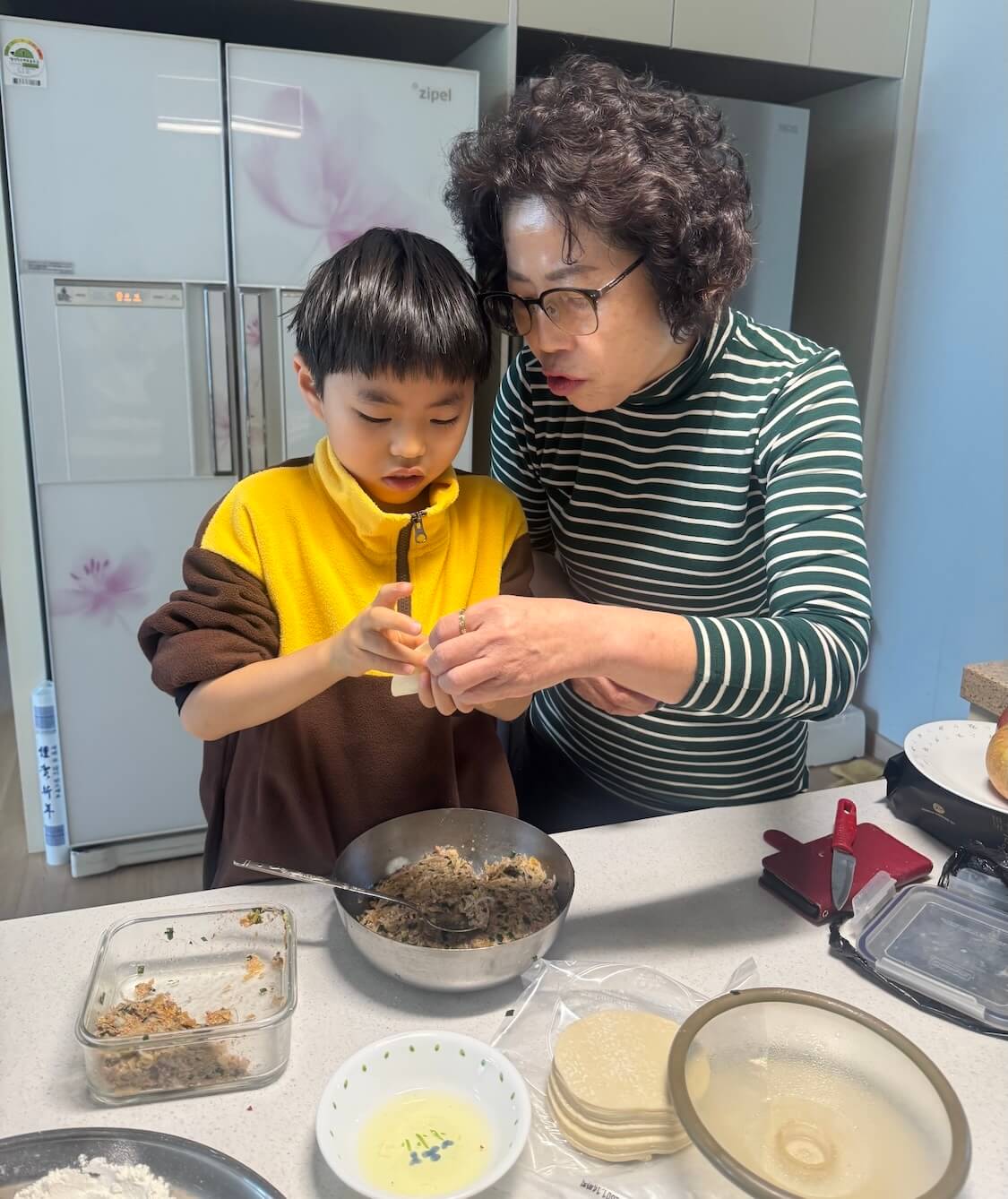 甥っ子とマンドゥ