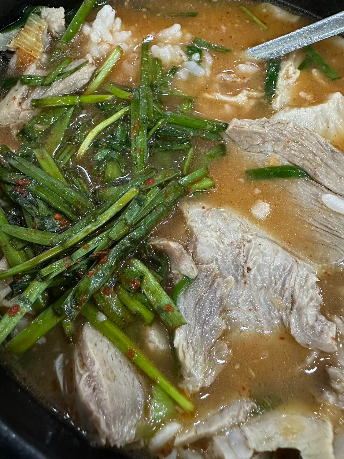 釜山でテジクッパ！食べ方