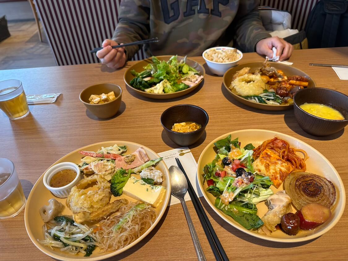 ららぽーと富士見のサラダビュッフェ