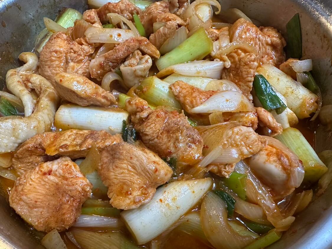 むね肉でチーズタッカルビ