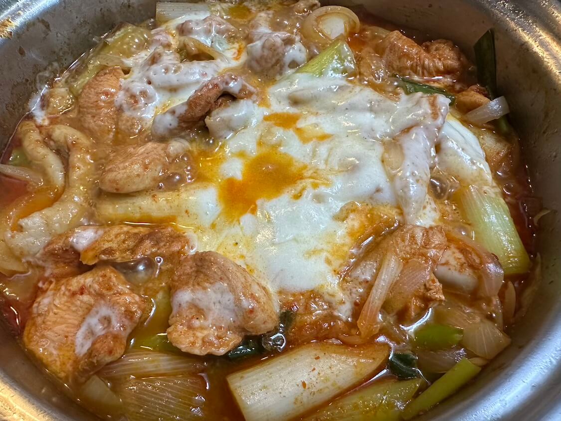 むね肉でチーズタッカルビ