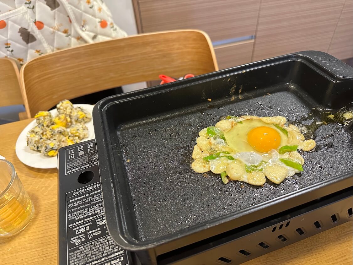 済州島の癒やし旅。ソプチコジの宿で朝ごはん