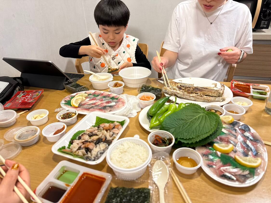 済州島の海鮮でごはん