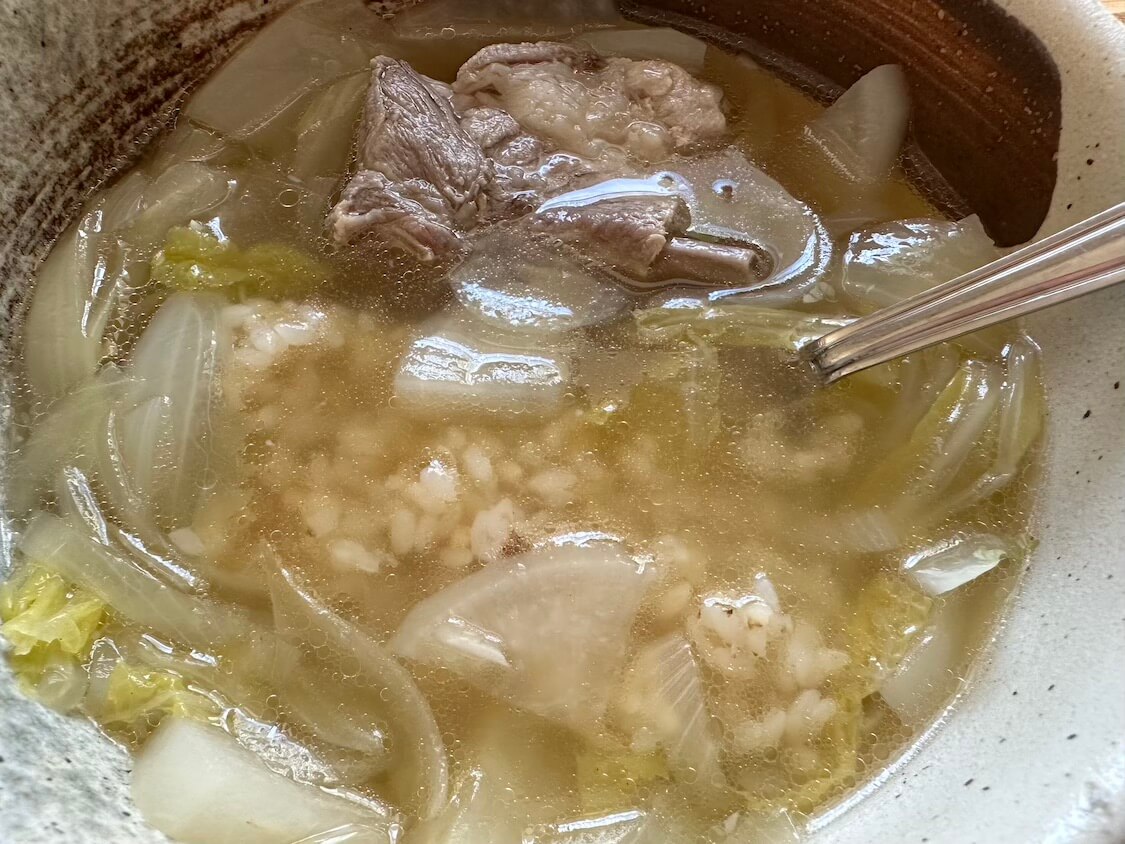 豚スペアリブで作るスタミナ冬野菜スープ