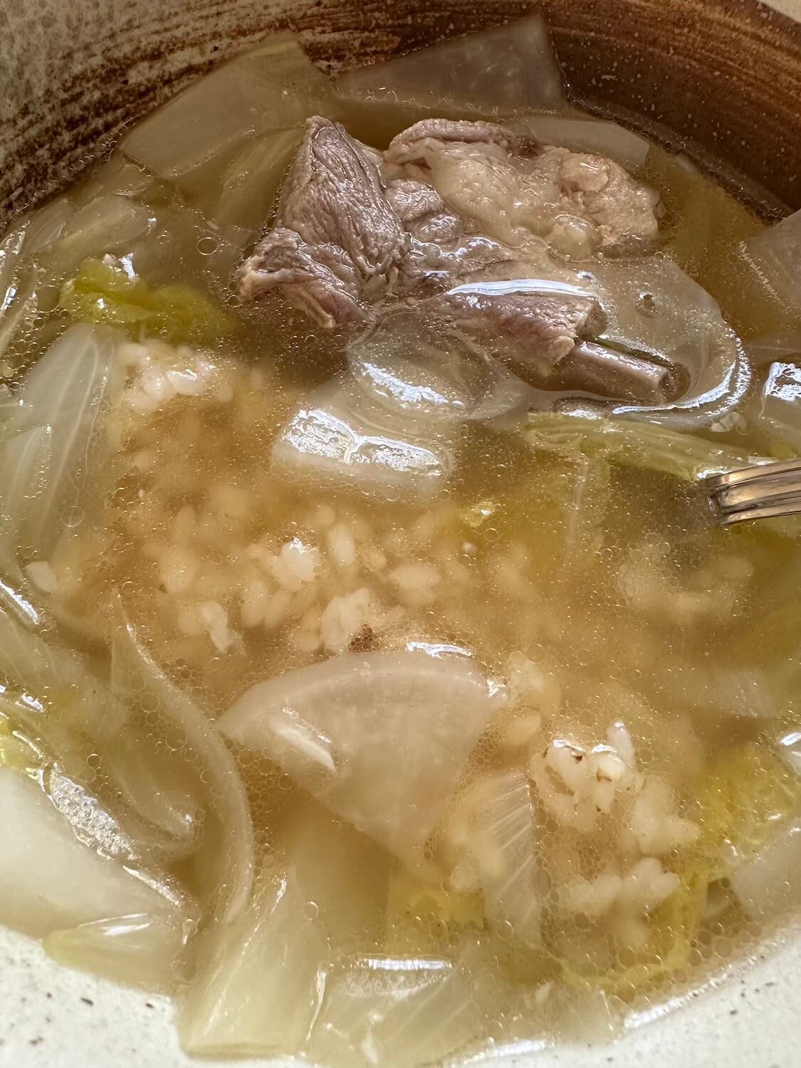 豚スペアリブで作るスタミナ冬野菜スープ