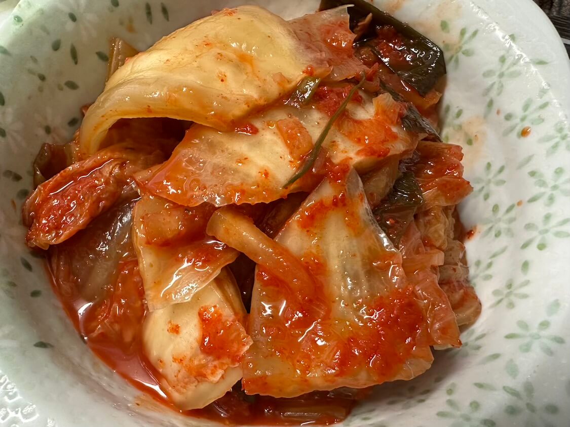 白菜キムチとサムギョプサル