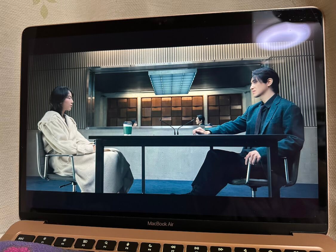 生姜焼きとキムチ。韓国ドラマ