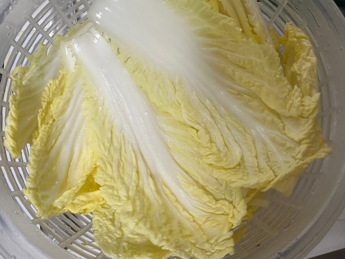 春白菜のポムドンビビンバのレシピ。ポムドンは春白菜