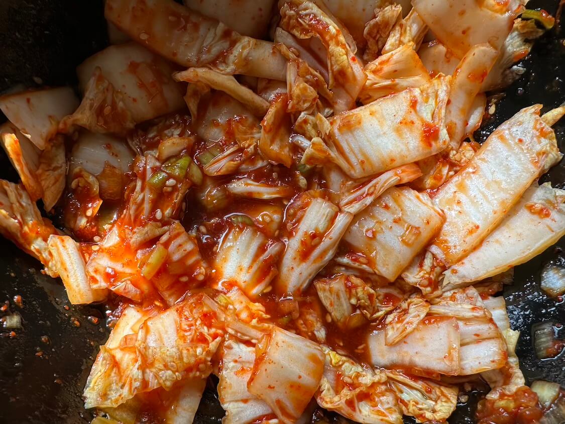 春白菜のポムドンビビンバのレシピ。春白菜のサラダキムチ