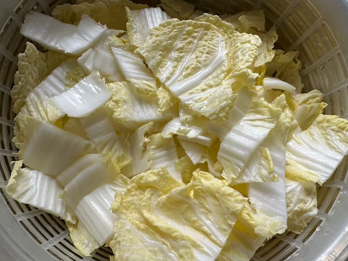 春白菜のポムドンビビンバのレシピ。ポムドンは春白菜