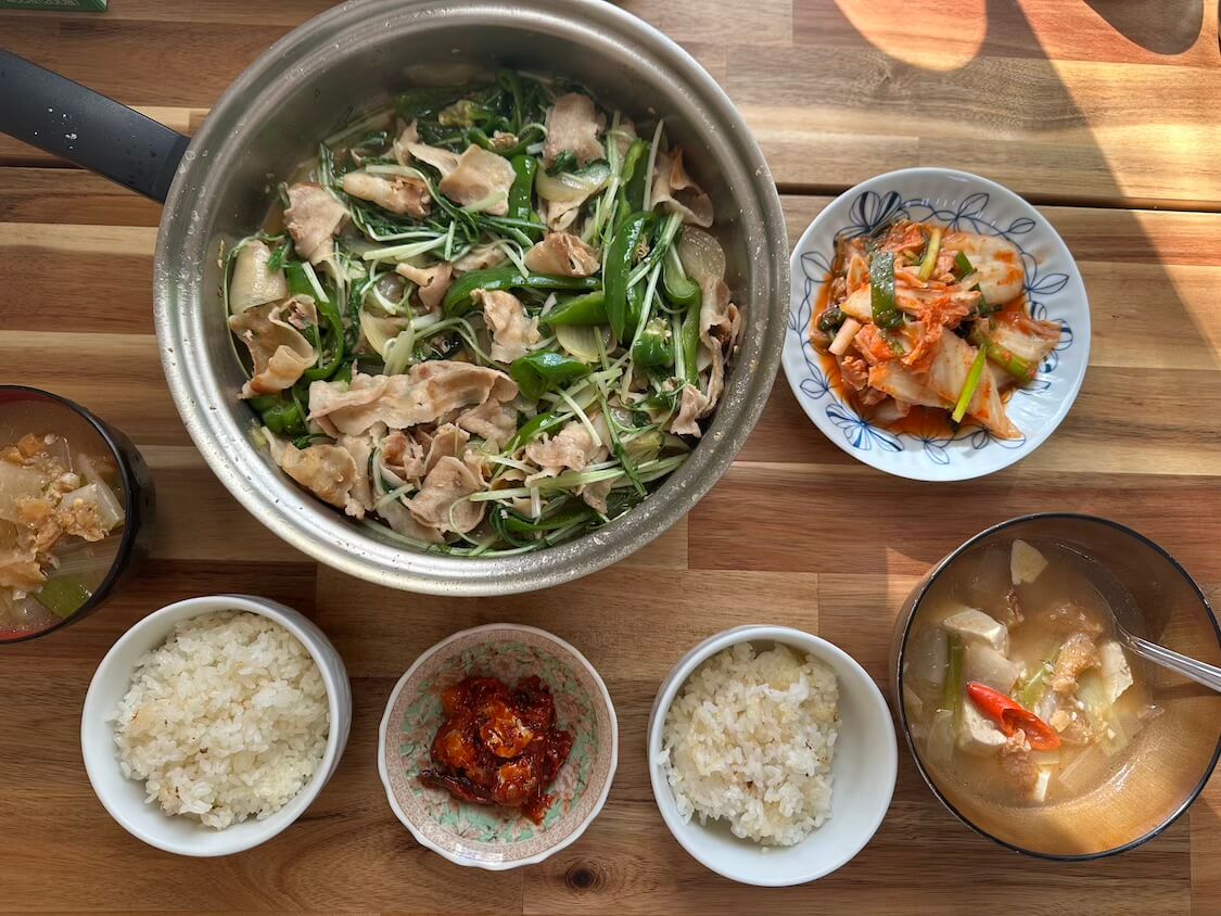 干しダラスープの献立