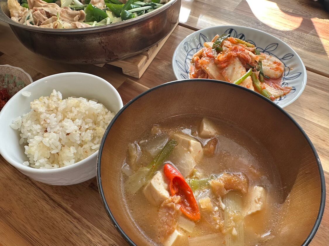 干しダラスープの献立