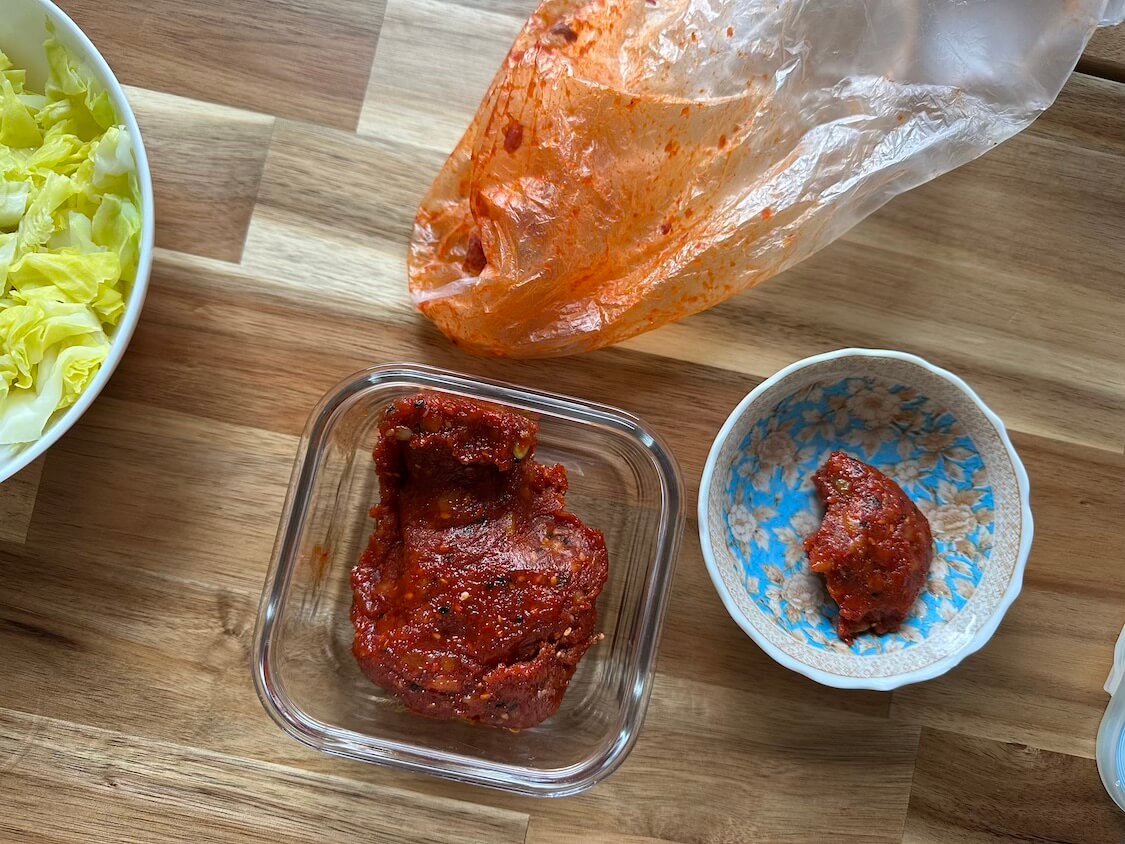 珍しい韓国の塩辛。씨앗젓갈（シアッチョッカル）