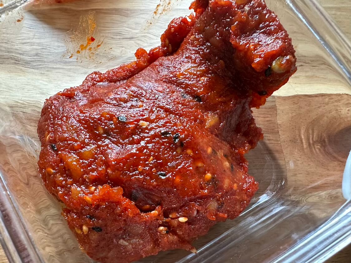 珍しい韓国の塩辛。씨앗젓갈（シアッチョッカル）